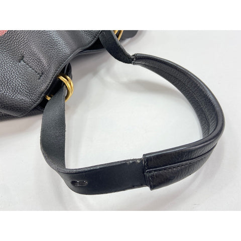 GUCCI Backpack  Daypack leather black WS33399