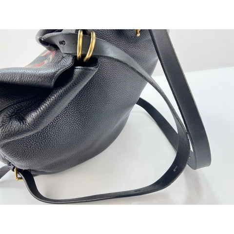 GUCCI Backpack  Daypack leather black WS33399