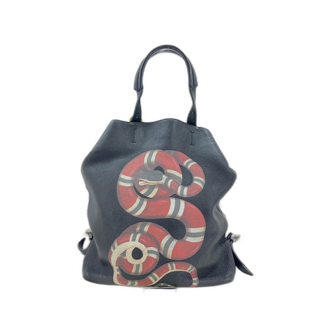 GUCCI Backpack  Daypack leather black WS33399