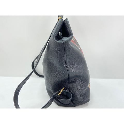 GUCCI Backpack  Daypack leather black WS33399