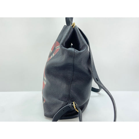 GUCCI Backpack  Daypack leather black WS33399