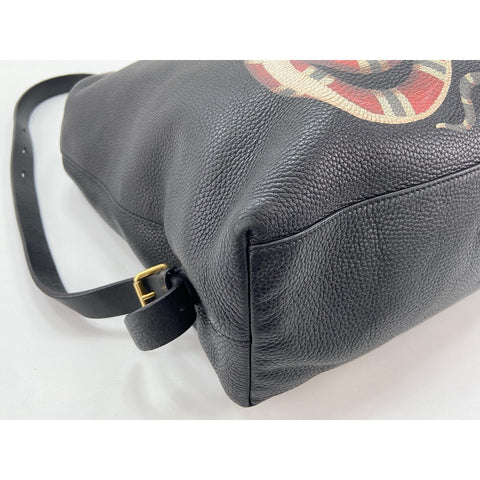 GUCCI Backpack  Daypack leather black WS33399
