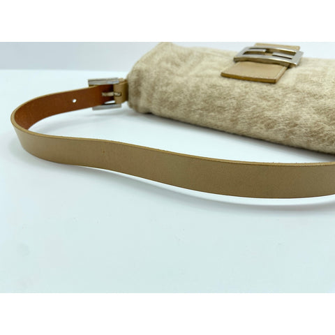 FENDI Mamma bucket Handbag cotton beige WS33402