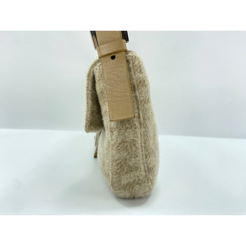 FENDI Mamma bucket Handbag cotton beige WS33402