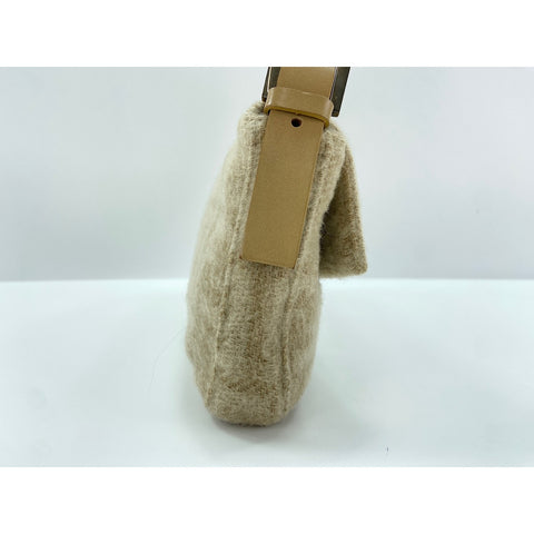FENDI Mamma bucket Handbag cotton beige WS33402