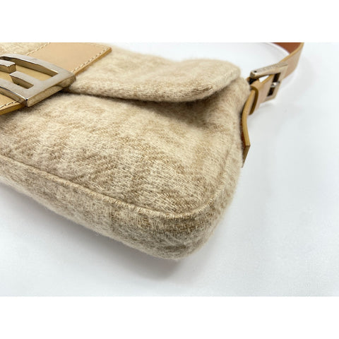 FENDI Mamma bucket Handbag cotton beige WS33402