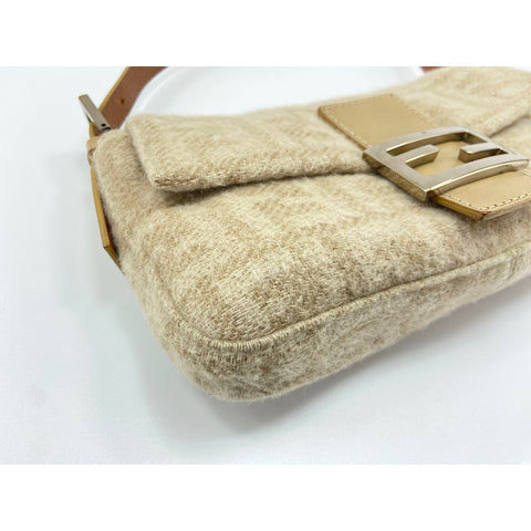 FENDI Mamma bucket Handbag cotton beige WS33402