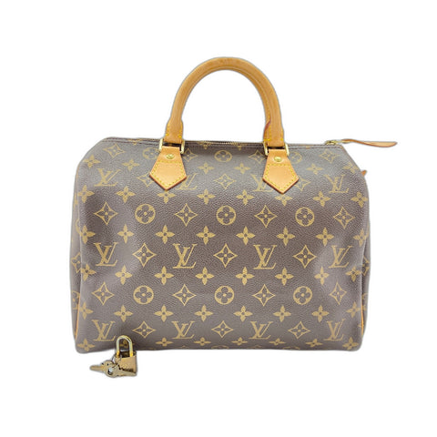 LOUIS VUITTON Speedy Handbag Brown WS33403