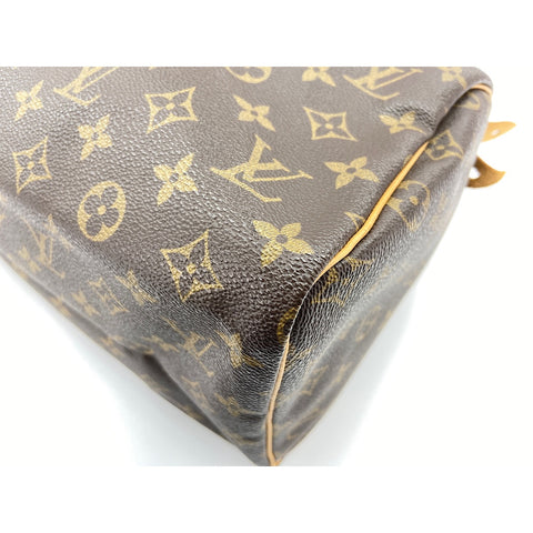 LOUIS VUITTON Speedy Handbag Brown WS33403