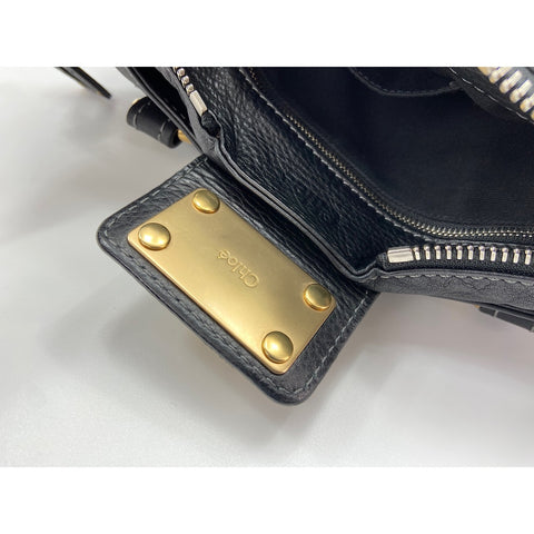 Chloe Paddington Handbag leather black WS33404