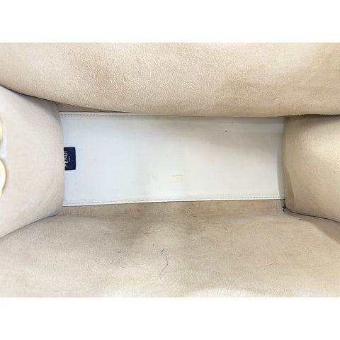 FENDI Sunshine shopper Handbag leather white WS33407