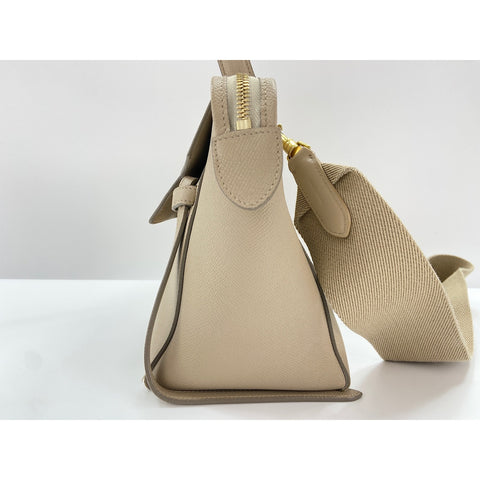 CELINE Belt bag Handbag leather beige WS33408