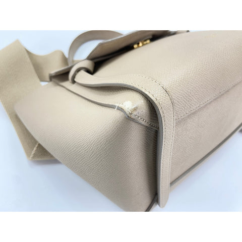 CELINE Belt bag Handbag leather beige WS33408