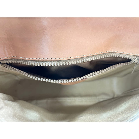 CELINE Shoulder Bag PVC beige WS33409