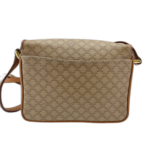 CELINE Shoulder Bag PVC beige WS33409