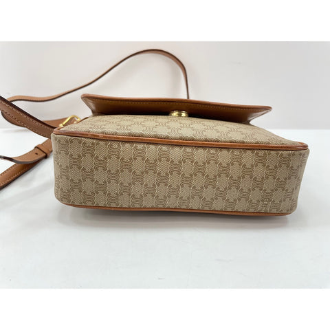 CELINE Shoulder Bag PVC beige WS33409
