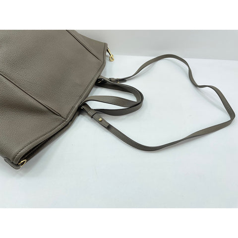 CELINE small fold hippo Shoulder Bag leather gray WS33410