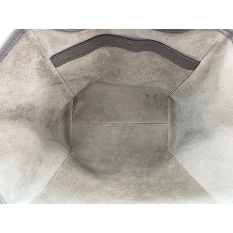 CELINE small fold hippo Shoulder Bag leather gray WS33410