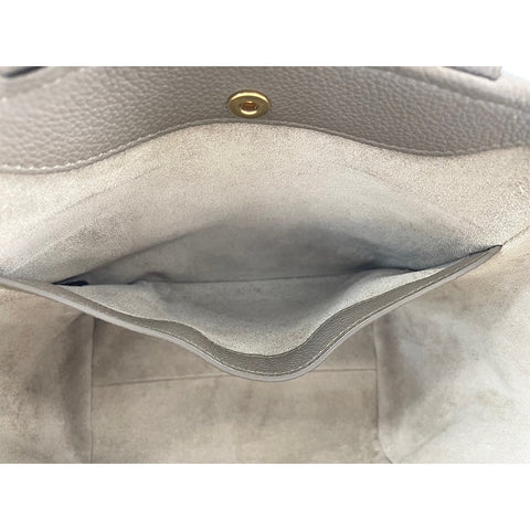 CELINE small fold hippo Shoulder Bag leather gray WS33410