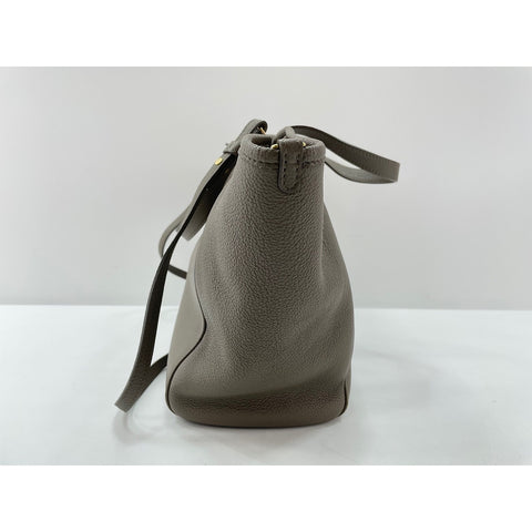 CELINE small fold hippo Shoulder Bag leather gray WS33410