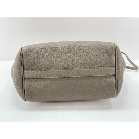 CELINE small fold hippo Shoulder Bag leather gray WS33410