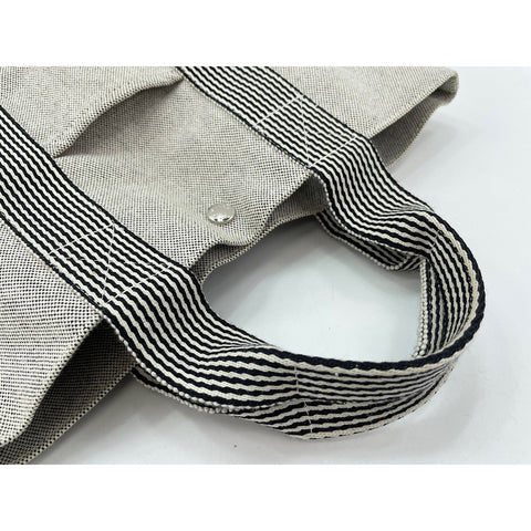 HERMES New Fool Toe Kabas Tote Bag canvas gray WS33416