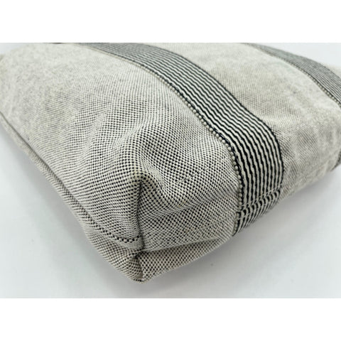 HERMES New Fool Toe Kabas Tote Bag canvas gray WS33416