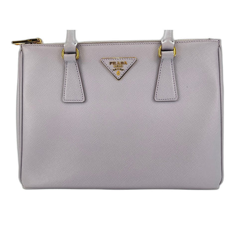 PRADA Galleria Saffiano Handbag leather purple WS33417