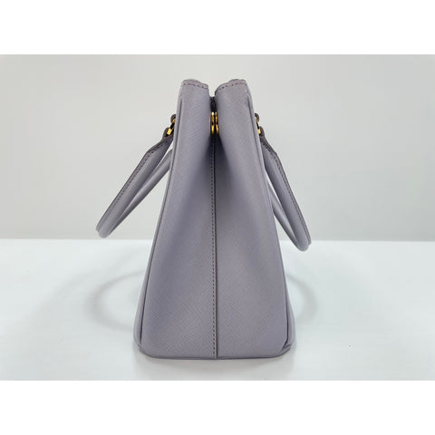 PRADA Galleria Saffiano Handbag leather purple WS33417