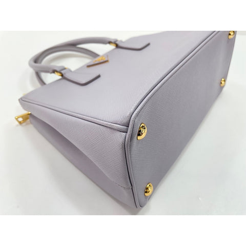 PRADA Galleria Saffiano Handbag leather purple WS33417