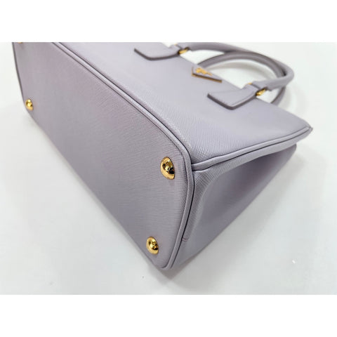 PRADA Galleria Saffiano Handbag leather purple WS33417