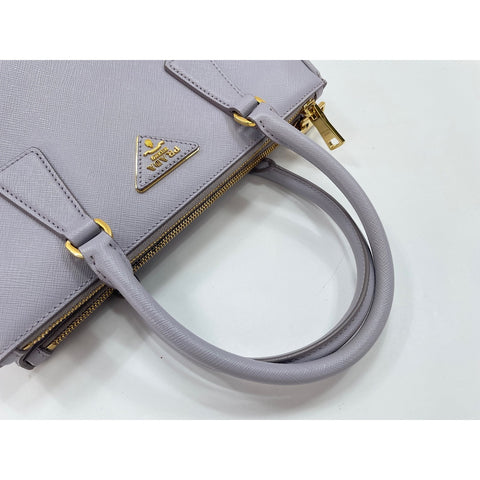 PRADA Galleria Saffiano Handbag leather purple WS33417