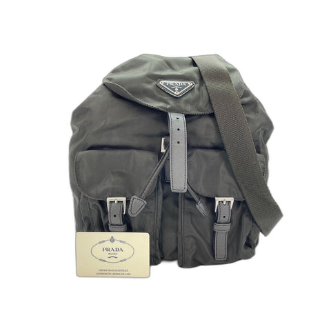 PRADA Backpack  Daypack Nylon black WS33419