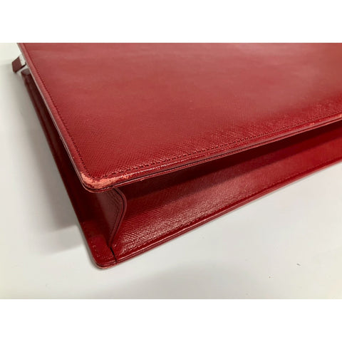 BURBERRY Handbag leather Red WS33437