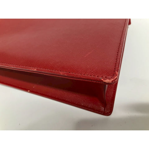 BURBERRY Handbag leather Red WS33437