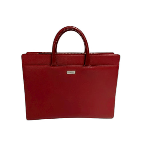 BURBERRY Handbag leather Red WS33437