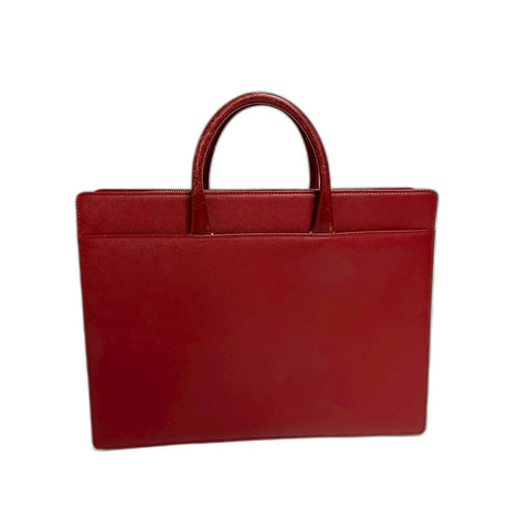 BURBERRY Handbag leather Red WS33437