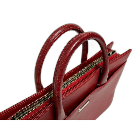 BURBERRY Handbag leather Red WS33437