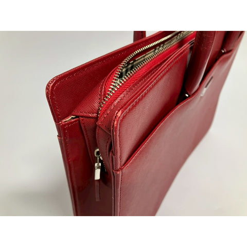 BURBERRY Handbag leather Red WS33437