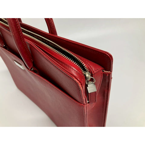 BURBERRY Handbag leather Red WS33437