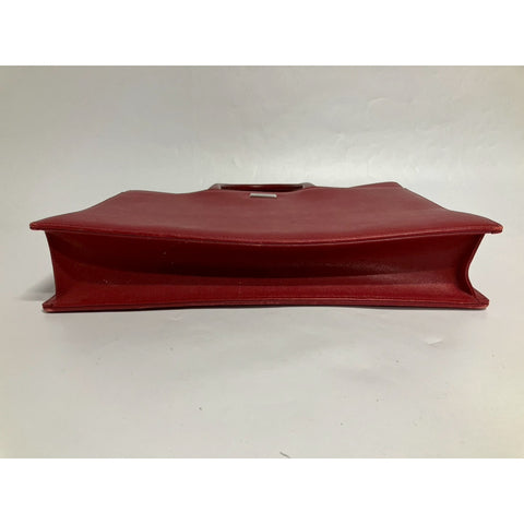 BURBERRY Handbag leather Red WS33437