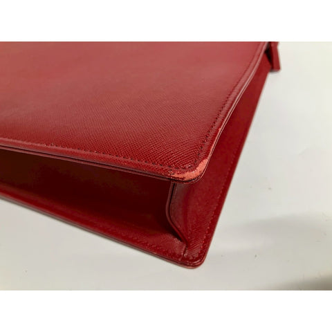 BURBERRY Handbag leather Red WS33437