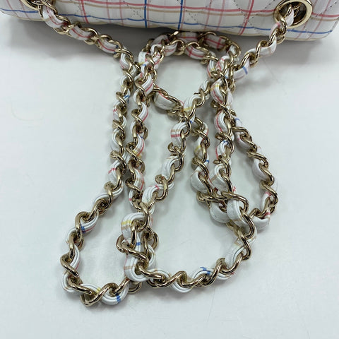 CHANEL Mini Flap 20 Shoulder Bag white WS33440