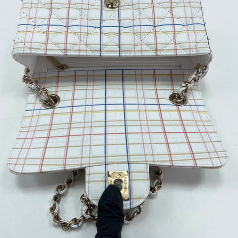 CHANEL Mini Flap 20 Shoulder Bag white WS33440