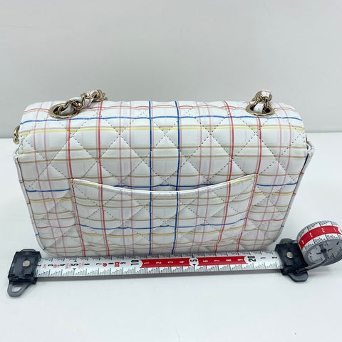 CHANEL Mini Flap 20 Shoulder Bag white WS33440