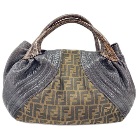 FENDI Zucca Tote Bag canvas Brown WS33441