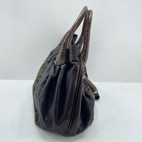 FENDI Zucca Tote Bag canvas Brown WS33441