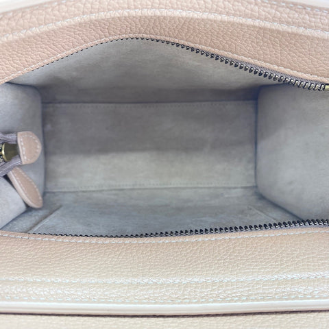 CELINE Luggage nano Handbag leather beige WS33444