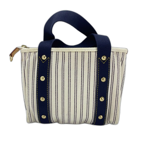 LOUIS VUITTON Antigua Hippo PM Handbag canvas Navy WS33447