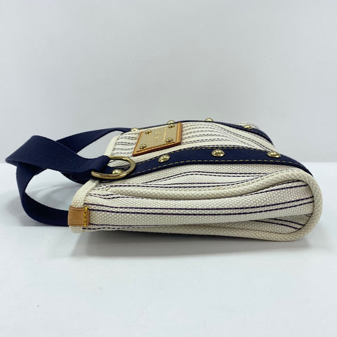 LOUIS VUITTON Antigua Hippo PM Handbag canvas Navy WS33447